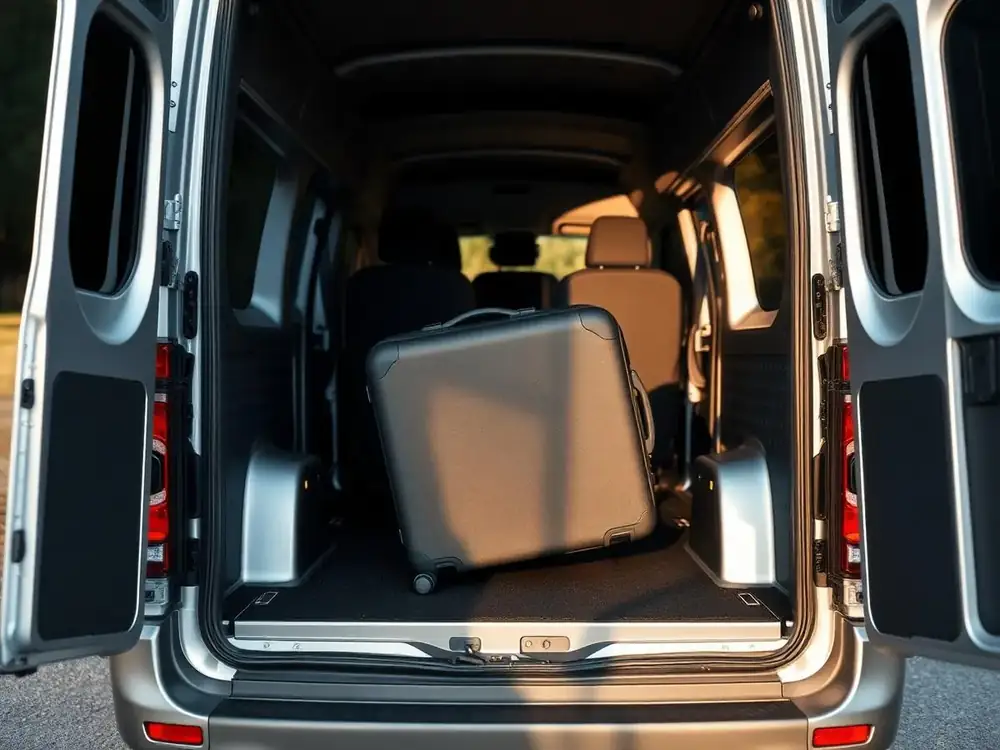 Вместительный багажник Volkswagen Caravelle для семейного трансфера